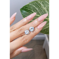 6.70 Ct.Tw.Total Carat Weight Aquamarine Pair from Brazil Life Style