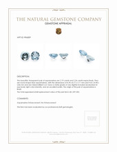 4.53 Ct.Tw.Total Carat Weight Blue Aquamarine Pair from Brazil Appraisal