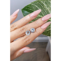 4.53 Ct.Tw.Total Carat Weight Aquamarine Pair from Brazil Life Style