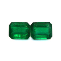 6.73 Ct.Tw.Total Carat Weight Emerald Pair from Zambia Video