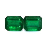 6.73 Ct.Tw.Total Carat Weight Emerald Pair from Zambia Video
