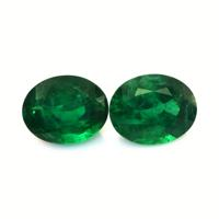 11.93 Ct.Tw.Total Carat Weight Emerald Pair from Zambia Video