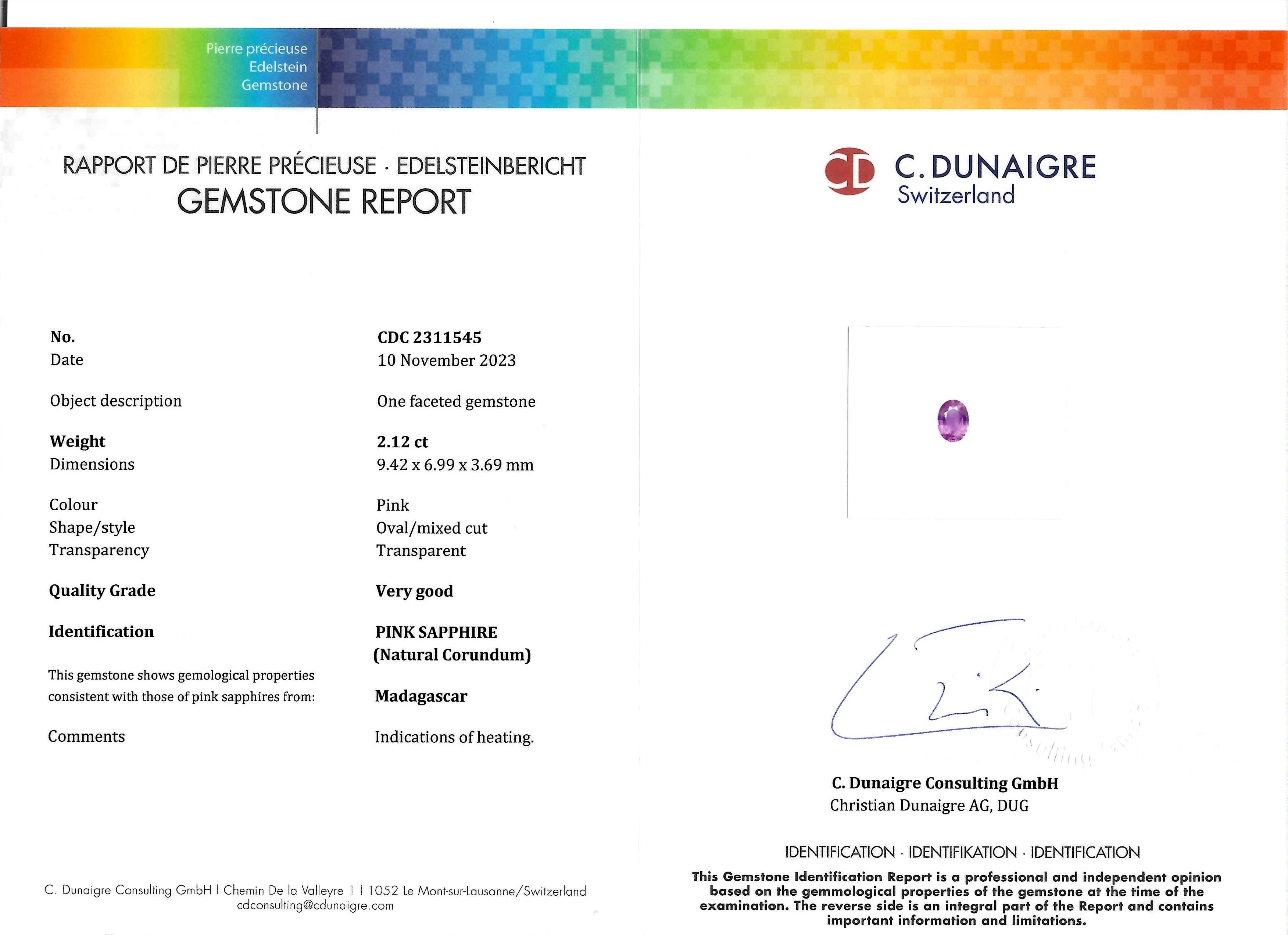 4.47 Ct.Tw. Pink Sapphire Pair from Madagascar