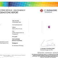 5.57&nbsp;Ct.Tw.Total Carat Weight Pinkish Purple Sapphire Pair from Madagascar Scan Report