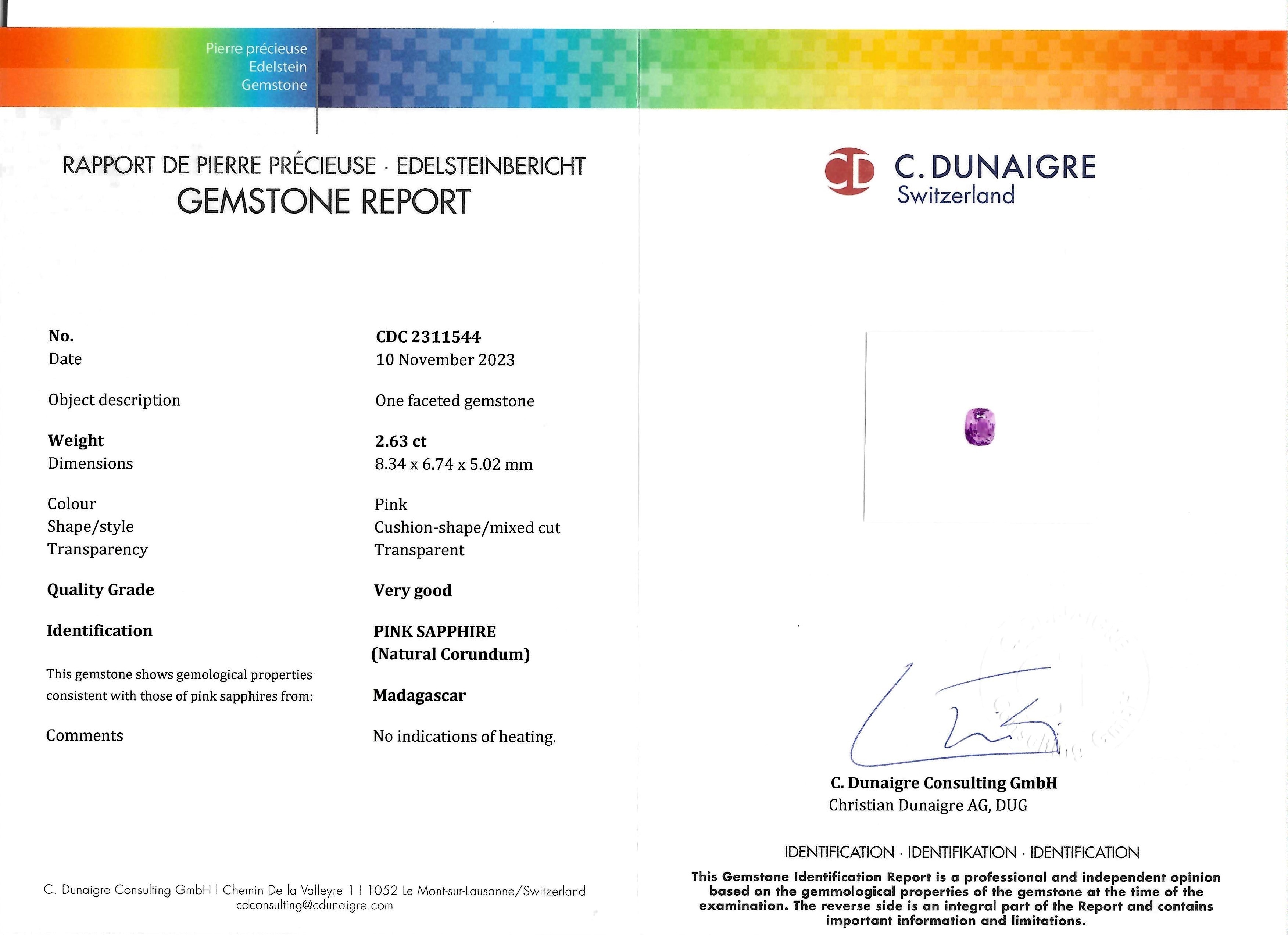 5.57 Ct.Tw. Pinkish Purple Sapphire Pair from Madagascar