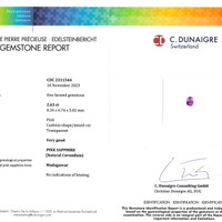 5.57&nbsp;Ct.Tw.Total Carat Weight Pinkish Purple Sapphire Pair from Madagascar Scan Report