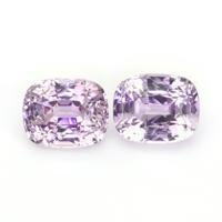 5.57 Ct.Tw.Total Carat Weight Pinkish Purple Sapphire Pair from Madagascar Video