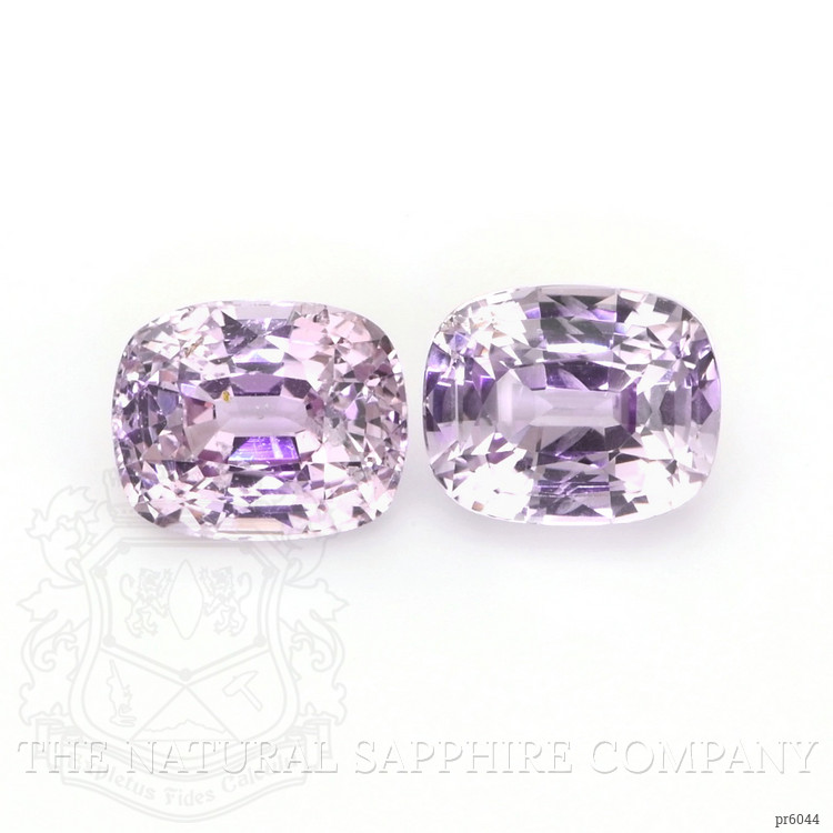 5.57 Ct.Tw. Pinkish Purple Sapphire Pair from Madagascar