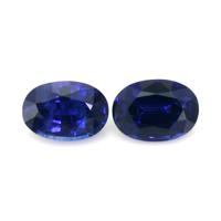 1.90&nbsp;Ct.Tw.Total Carat Weight Blue Sapphire Pair from Ceylon (Sri Lanka) Video