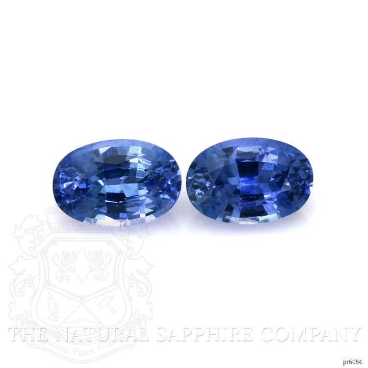 1.55 Ct.Tw. Blue Sapphire Pair from Ceylon (Sri Lanka)