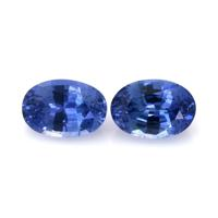 1.63&nbsp;Ct.Tw.Total Carat Weight Blue Sapphire Pair from Ceylon (Sri Lanka) Video