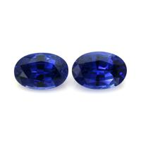1.39&nbsp;Ct.Tw.Total Carat Weight Blue Sapphire Pair from Ceylon (Sri Lanka) Video