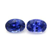 1.71&nbsp;Ct.Tw.Total Carat Weight Blue Sapphire Pair from Ceylon (Sri Lanka) Video