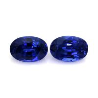 1.64&nbsp;Ct.Tw.Total Carat Weight Blue Sapphire Pair from Ceylon (Sri Lanka) Video