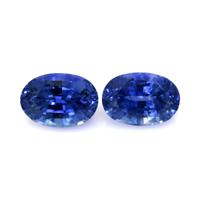 1.74&nbsp;Ct.Tw.Total Carat Weight Blue Sapphire Pair from Ceylon (Sri Lanka) Video