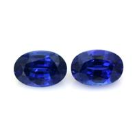 1.71&nbsp;Ct.Tw.Total Carat Weight Blue Sapphire Pair from Ceylon (Sri Lanka) Video