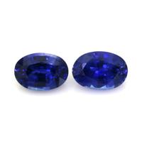1.56&nbsp;Ct.Tw.Total Carat Weight Blue Sapphire Pair from Ceylon (Sri Lanka) Video