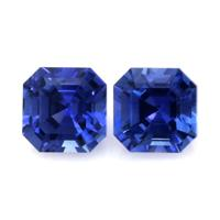 0.80&nbsp;Ct.Tw.Total Carat Weight Blue Sapphire Pair from Ceylon (Sri Lanka) Video