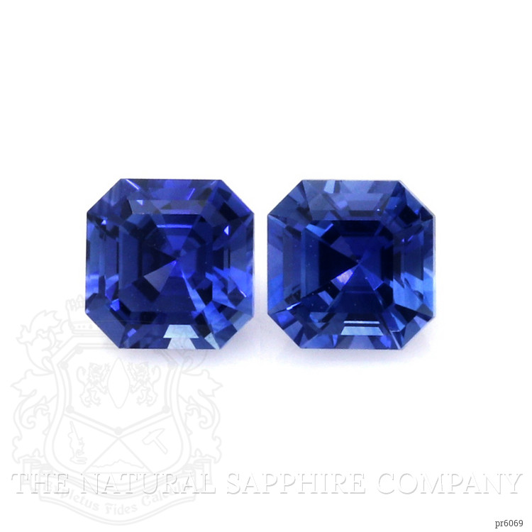 0.80 Ct.Tw. Blue Sapphire Pair from Ceylon (Sri Lanka)