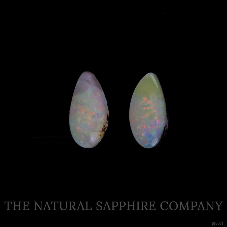 3.16 Ct.Tw. Cabochon Boulder Opal Pair from Australia