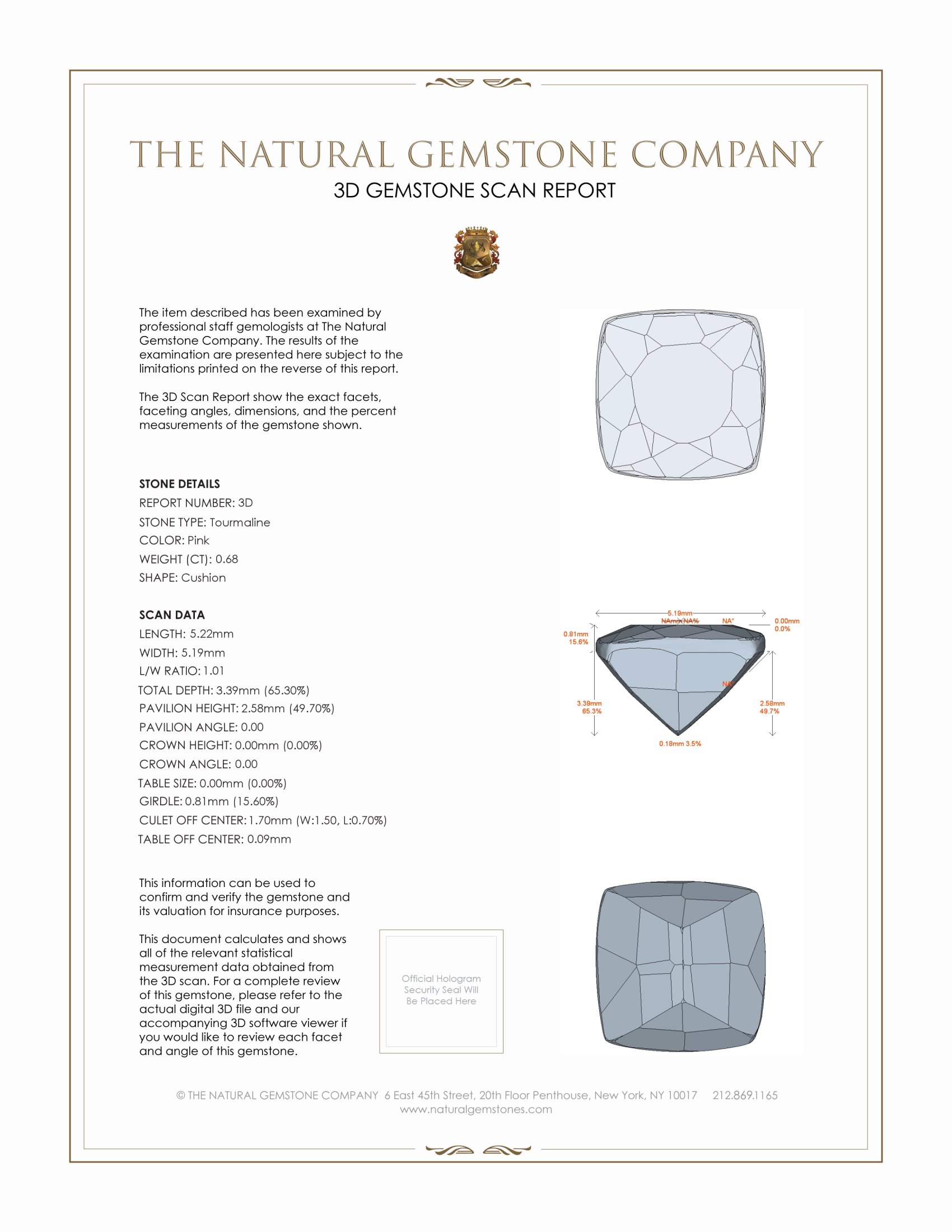 1.36 Ct.Tw. Tourmaline Pair from Brazil