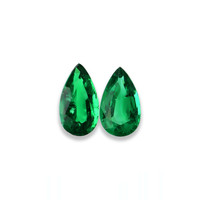 4.15 Ct.Tw.Total Carat Weight Emerald Pair from Zambia Video
