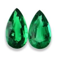 4.15 Ct.Tw.Total Carat Weight Emerald Pair from Zambia Video