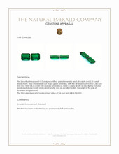 6.53 Ct.Tw.Total Carat Weight Emerald Pair from Afghanistan Appraisal