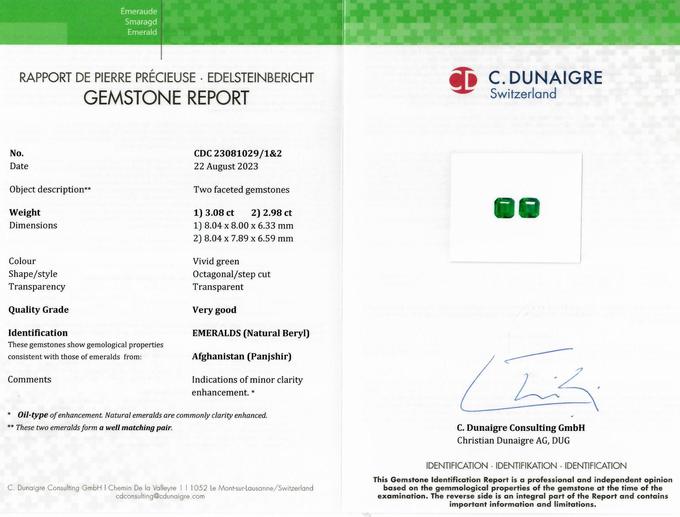 6.06 Ct.Tw. Emerald Pair from Afghanistan