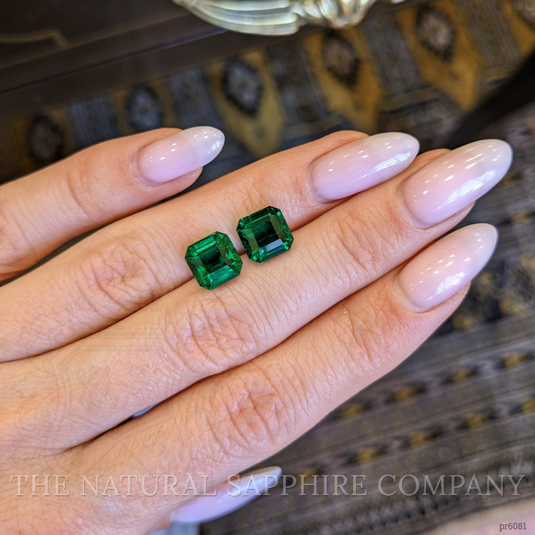 6.06 Ct.Tw. Emerald Pair from Afghanistan