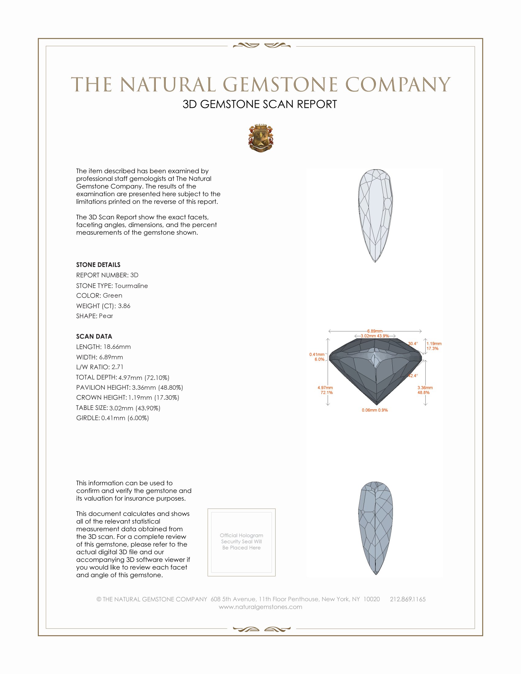 8.22 Ct.Tw. Tourmaline Pair from Brazil