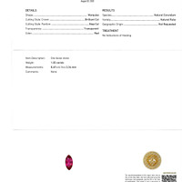 1.91 Ct.Tw.Total Carat Weight Ruby Pair from Mozambique Scan Report