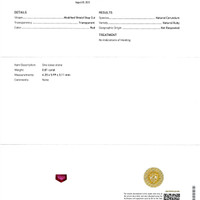 1.51 Ct.Tw.Total Carat Weight Ruby Pair from Mozambique Scan Report