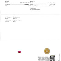1.51 Ct.Tw.Total Carat Weight Ruby Pair from Mozambique Scan Report
