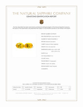 1.04 Ct.Tw.Total Carat Weight Yellow Sapphire Pair from Ceylon (Sri Lanka) Scan Report