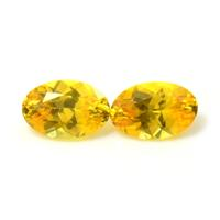 1.04&nbsp;Ct.Tw.Total Carat Weight Yellow Sapphire Pair from Ceylon (Sri Lanka) Video