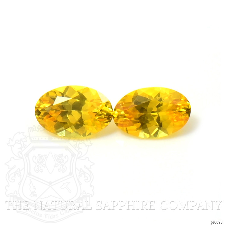 1.04 Ct.Tw. Yellow Sapphire Pair from Ceylon (Sri Lanka)