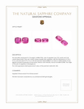 6.76 Ct.Tw.Total Carat Weight Sapphire Pair from Madagascar Appraisal