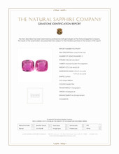 6.76 Ct.Tw.Total Carat Weight Sapphire Pair from Madagascar Scan Report