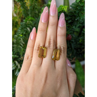 17.78 Ct.Tw.Total Carat Weight Citrine Pair from Brazil Life Style