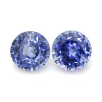 5.07&nbsp;Ct.Tw.Total Carat Weight Blue Sapphire Pair from Ceylon (Sri Lanka) Video