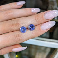 5.07&nbsp;Ct.Tw.Total Carat Weight Blue Sapphire Pair from Ceylon (Sri Lanka) Life Style