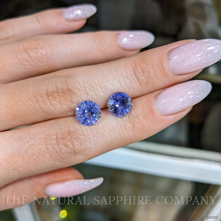 5.07 Ct.Tw. Blue Sapphire Pair from Ceylon (Sri Lanka)