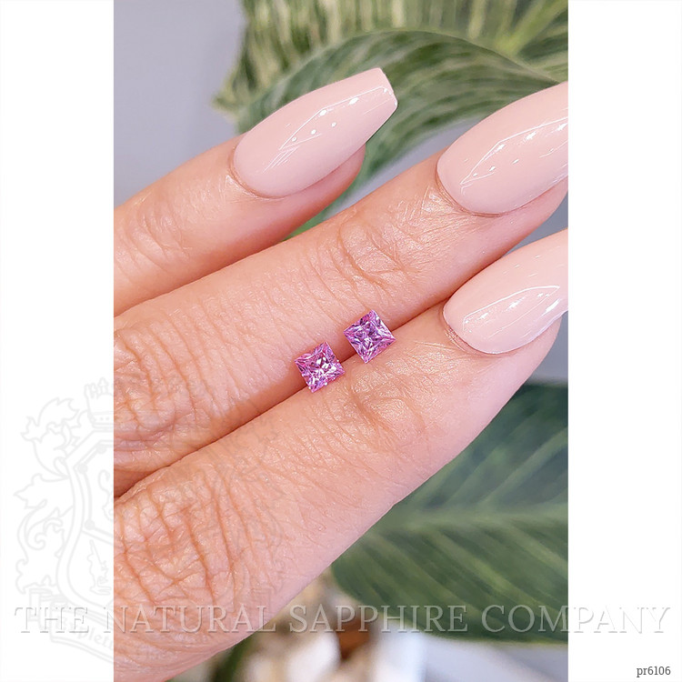 0.76 Ct.Tw. Pink Sapphire Pair from Ceylon (Sri Lanka)