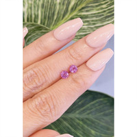 1.06&nbsp;Ct.Tw.Total Carat Weight Pink Sapphire Pair from Ceylon (Sri Lanka) Life Style