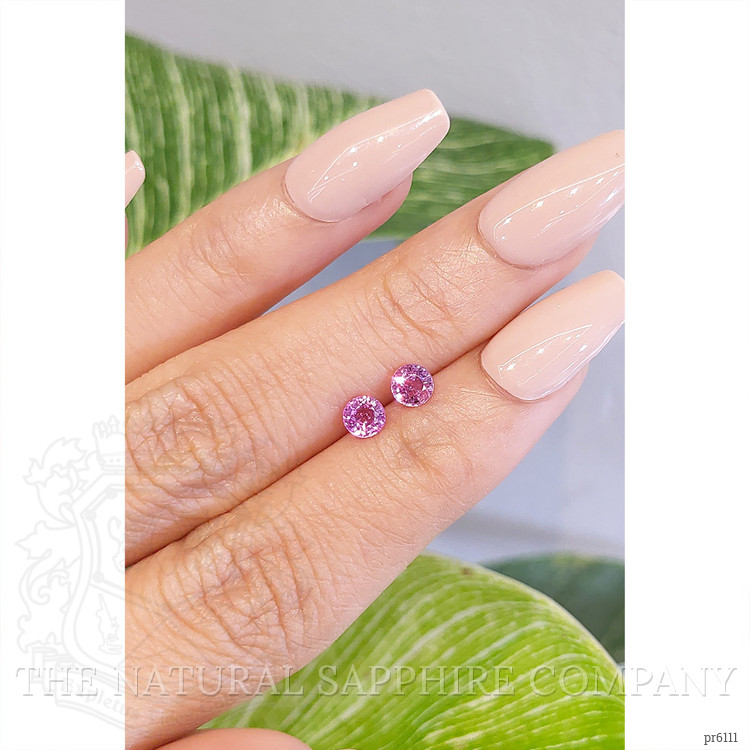 0.98 Ct.Tw. Pink Sapphire Pair from Ceylon (Sri Lanka)