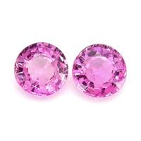 1.12&nbsp;Ct.Tw.Total Carat Weight Pink Sapphire Pair from Ceylon (Sri Lanka) Video