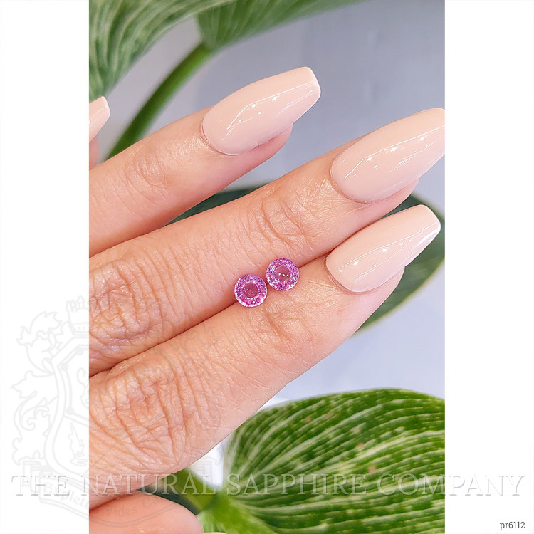 1.12 Ct.Tw. Pink Sapphire Pair from Ceylon (Sri Lanka)