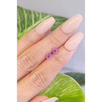 1.36&nbsp;Ct.Tw.Total Carat Weight Pink Sapphire Pair from Ceylon (Sri Lanka) Life Style