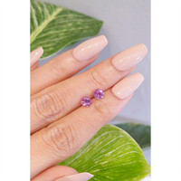 1.42&nbsp;Ct.Tw.Total Carat Weight Pink Sapphire Pair from Ceylon (Sri Lanka) Life Style